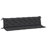 Vidaxx Gartenbankauflagen 2 Stk. 200x50x7 cm Oxford-Stoff schwarz