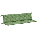 Vidaxl Garden Banc Cushions 2 PCS Leaf Pattern 200x50x7 cm Tissu