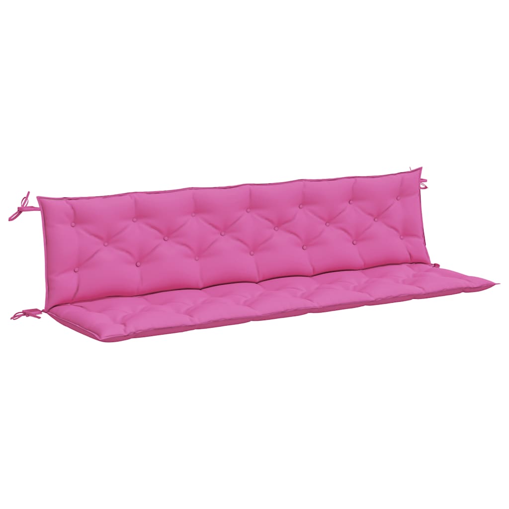 Vidaxx Gartenbankauflagen 2 Stück 200x50x7 cm Stoff rosa
