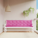 Vidaxl Garden Banc Cushions 2 ST 200X50X7 CM Fabric rose