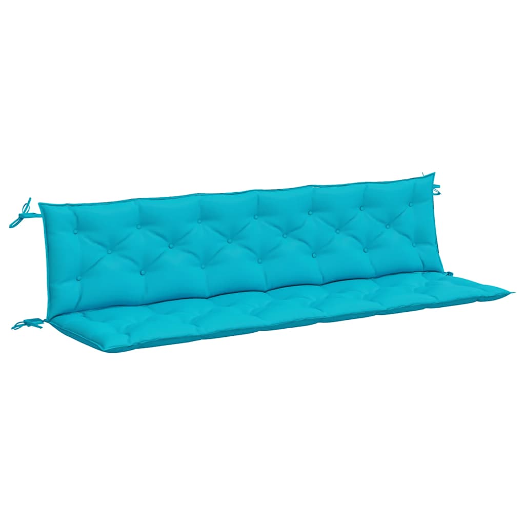 Vidaxx Gartenbankauflagen 2 Stk. 200x50x7 cm Stoff Türkis