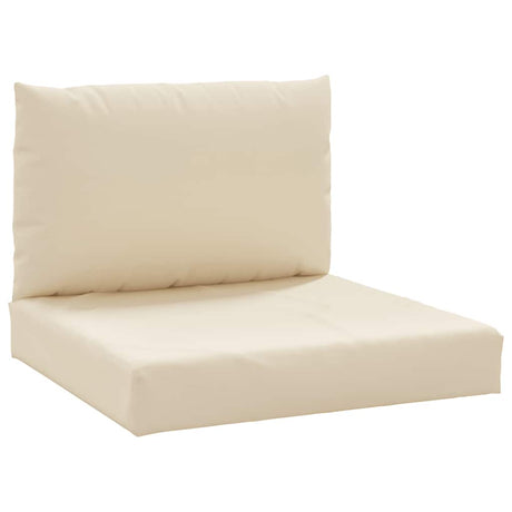 VidaXL Palettenkissen 2 Stück Stoff Beige
