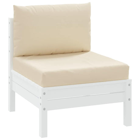 VidaXL Palettenkissen 2 Stück Stoff Beige