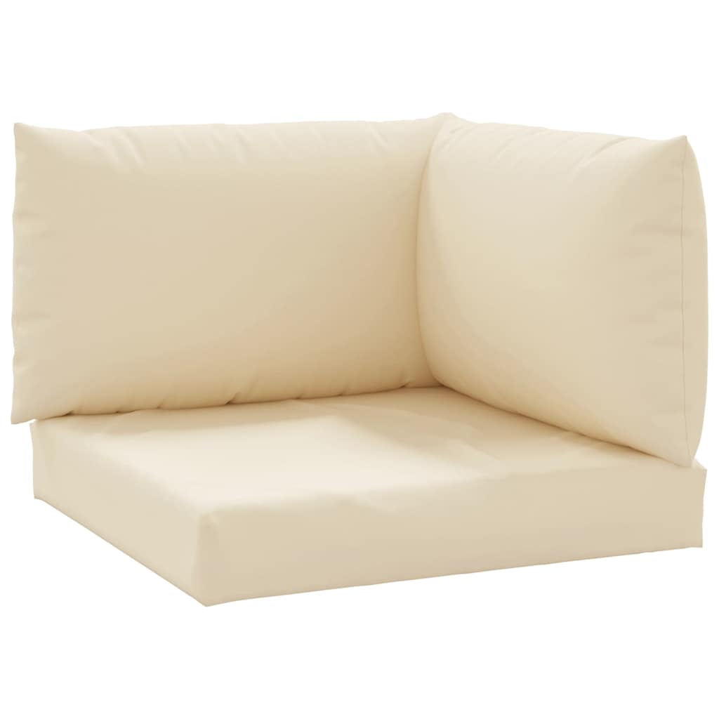 VidaXL Palettenkissen 3 Stück Oxford-Stoff Beige