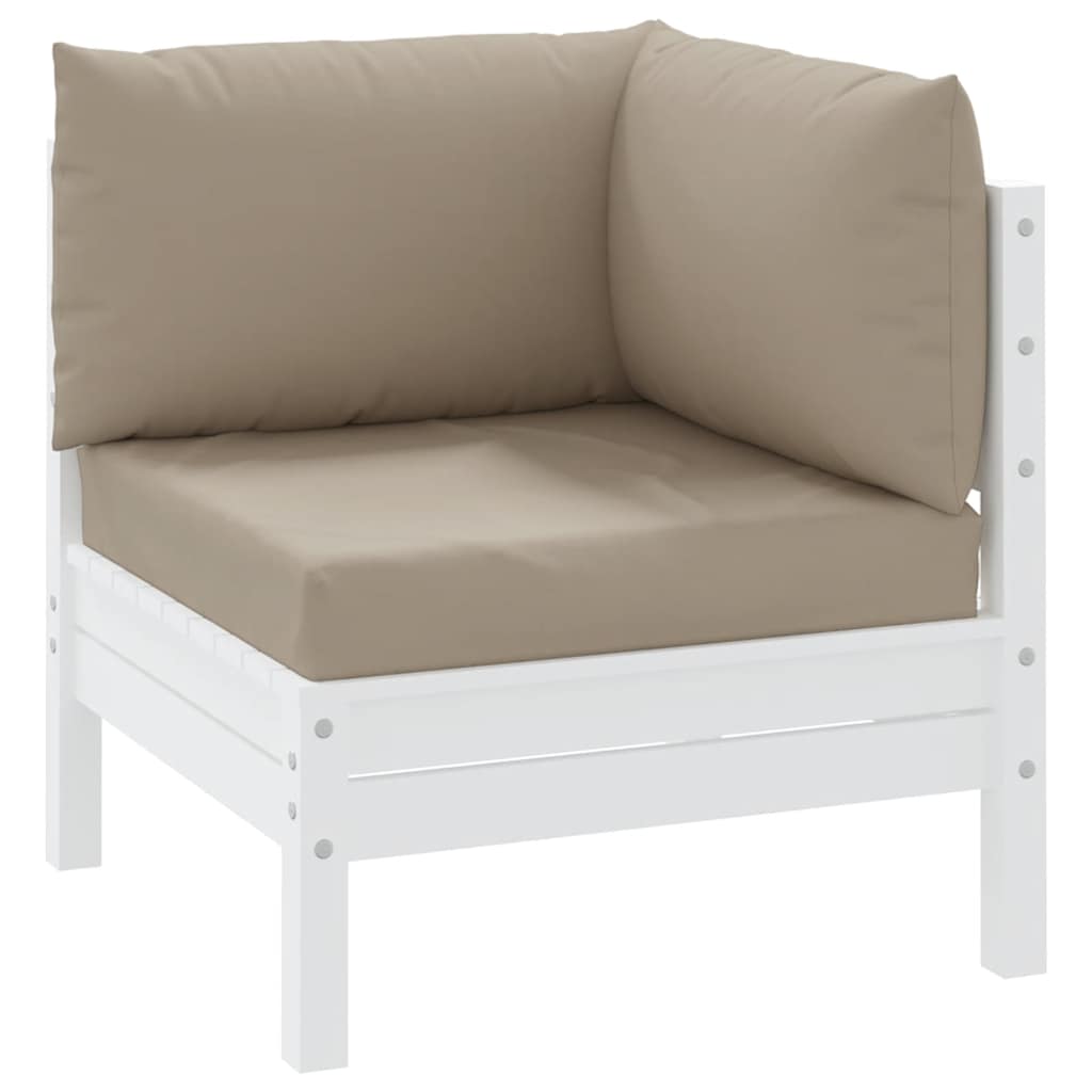 VidaXL Palettenkissen 3 Stück Oxford-Stoff Taupe