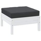 VidaXL Palettenkissen 60x60x8 cm Oxford-Stoff schwarz