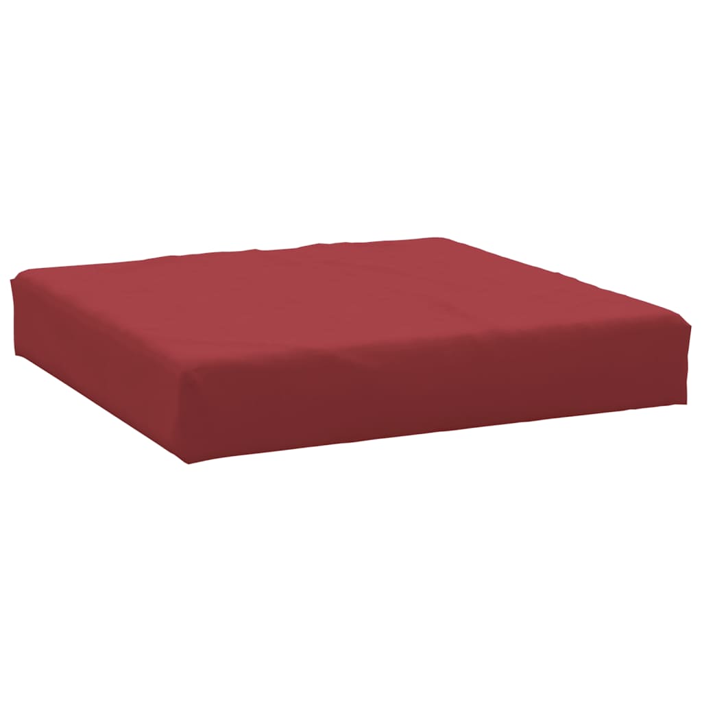 Vidaxl Pallet Cushion 60x60x8 cm Oxford Fabric Wine Red