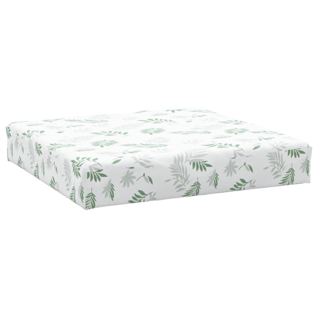 VidaXL Palettenkissen Blattmuster 60x60x8 cm Oxford-Stoff