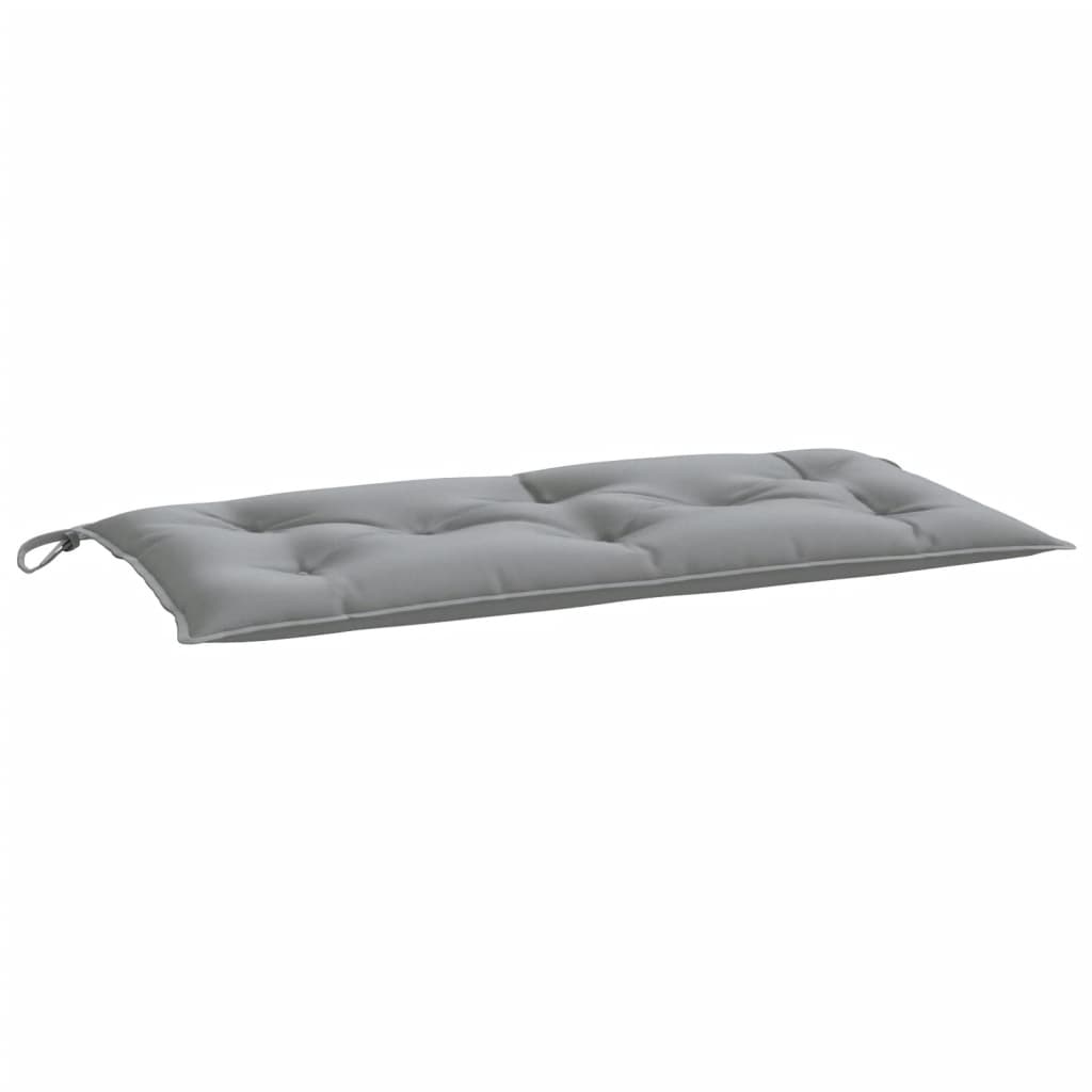 Vidaxl jardin banc coussin 110x50x7 cm tissu gris