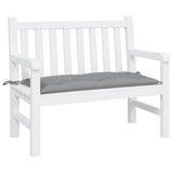 VidaXL Gartenbankauflage 110x50x7 cm Stoff grau