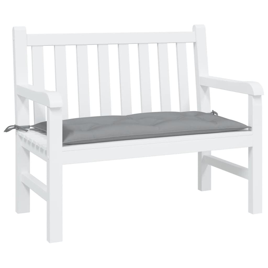 Vidaxl jardin banc coussin 110x50x7 cm tissu gris