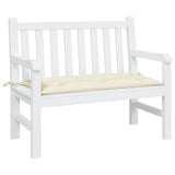 Vidaxx Gartenbankauflage 110x50x7 cm Oxford-Stoff cremeweiß