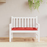 Vidaxl Garden Bench polštář 110x50x7 cm oxford tkanina červená