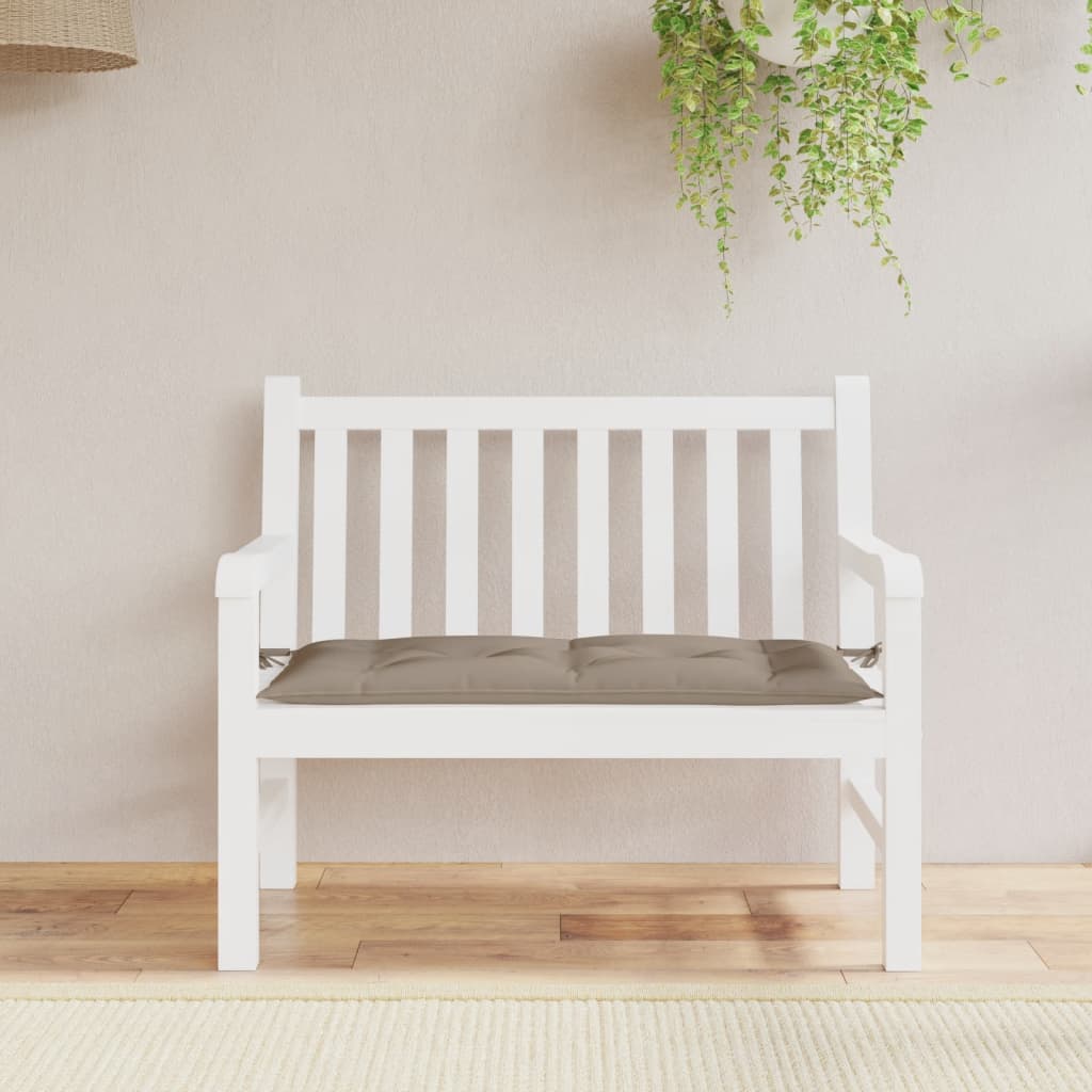 Vidaxl Garden Bench Kissen 110x50x7 cm Oxford Stofftaupe