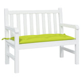 VidaXL Gartenbankauflage 110x50x7 cm Oxford-Stoff hellgrün