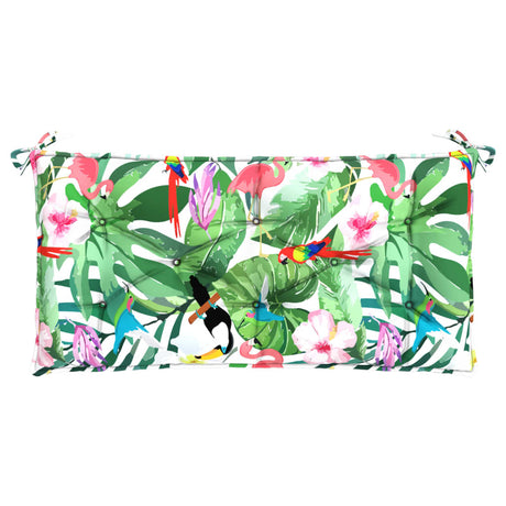 VidaXL Gartenbankauflage 110x50x7 cm Stoff mehrfarbig