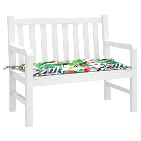 VidaXL Gartenbankauflage 110x50x7 cm Stoff mehrfarbig