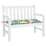 VidaXL Gartenbankauflage 110x50x7 cm Stoff mehrfarbig