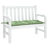 VidaXL Gartenbankkissen Blattmuster 110x50x7 cm Stoff