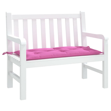 VidaXL Gartenbankauflage 110x50x7 cm Stoff rosa