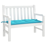 VidaXL Gartenbankauflage 110x50x7 cm Stoff Türkis