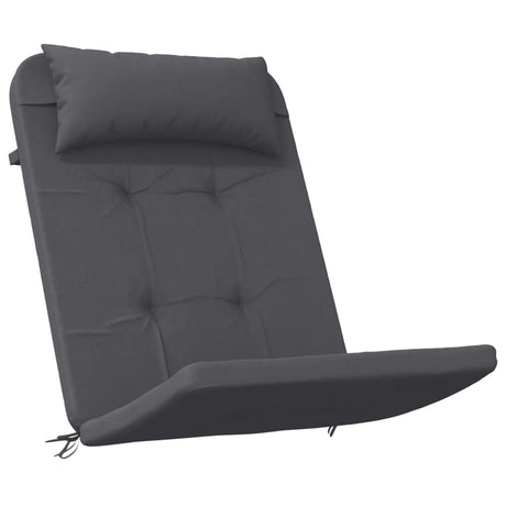 VidaXL Stuhlkissen 2 Stück Adirondack Oxford-Stoff Anthrazit