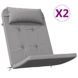 Vidaxl Stull Këssen 2 St Adirondack Oxford Stoff Grey