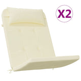 Vidaxl židle polštáře 2 St. Adirondack Oxford Fabric Crème Clever