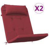 Vidaxl stoelkussens 2 st adirondack oxford stof wijnrood