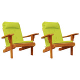 Vidaxl stoelkussens 2 pcs helder groen 58 x 77 x 4,5 cm oxford stof