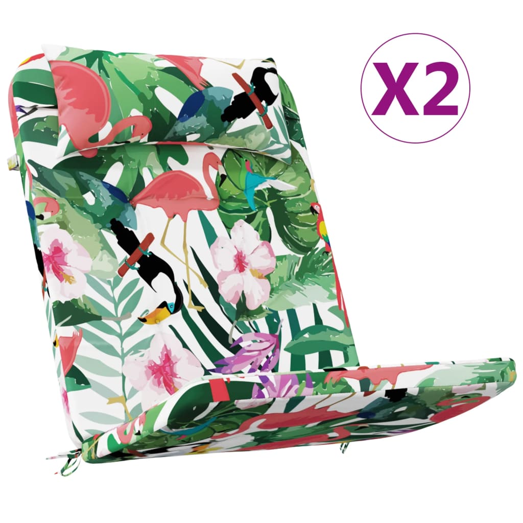 Vidaxl stoelkussens 2 st adirondack oxford stof meerkleurig