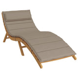 VidaXL Liegekissen 180x60x3 cm Oxford-Stoff Taupe