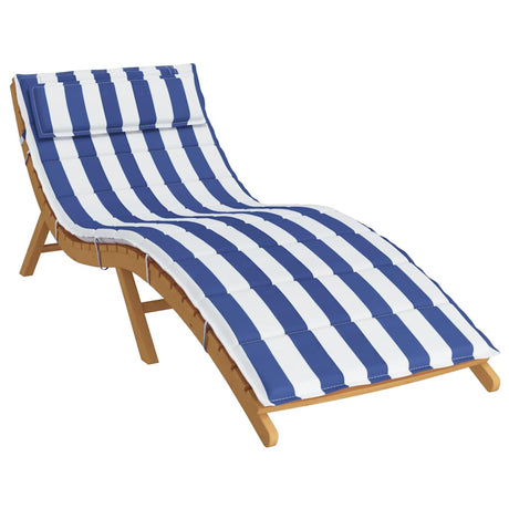Vidaxx Liegekissen gestreift 180x60x4 cm Oxford-Stoff blau und weiß
