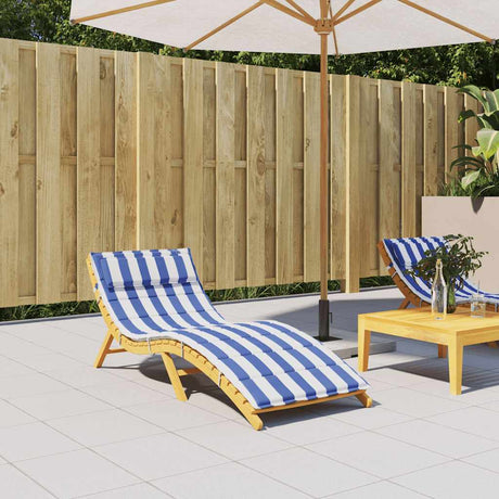 Vidaxx Liegekissen gestreift 180x60x4 cm Oxford-Stoff blau und weiß