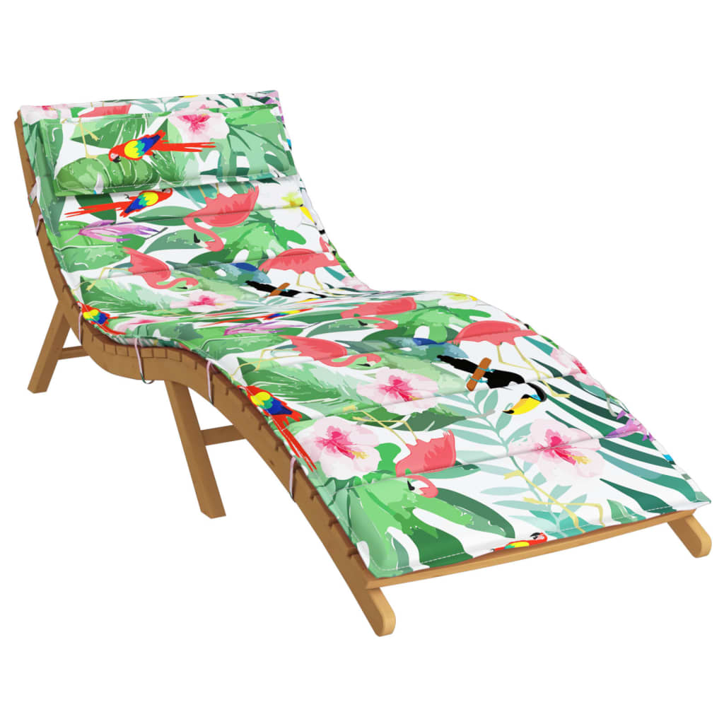 Vidaxl Lounger Cushion 180x60x3 cm Oxford Fabric Multi -farvet