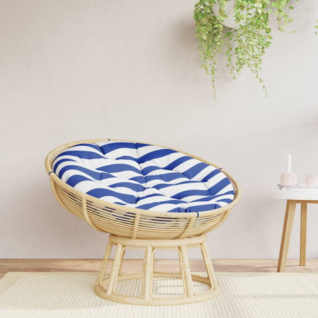 Vidaxx Sitzkissen rund gestreift ø 100x11 cm Oxfordstoff blau weiß