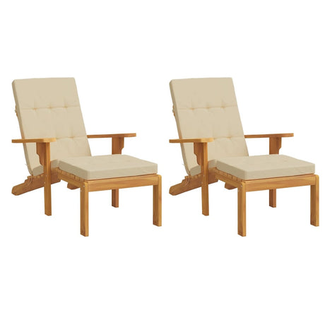 Vidaxx Terrassenstuhlkissen 2 Stück Oxford-Stoff beige