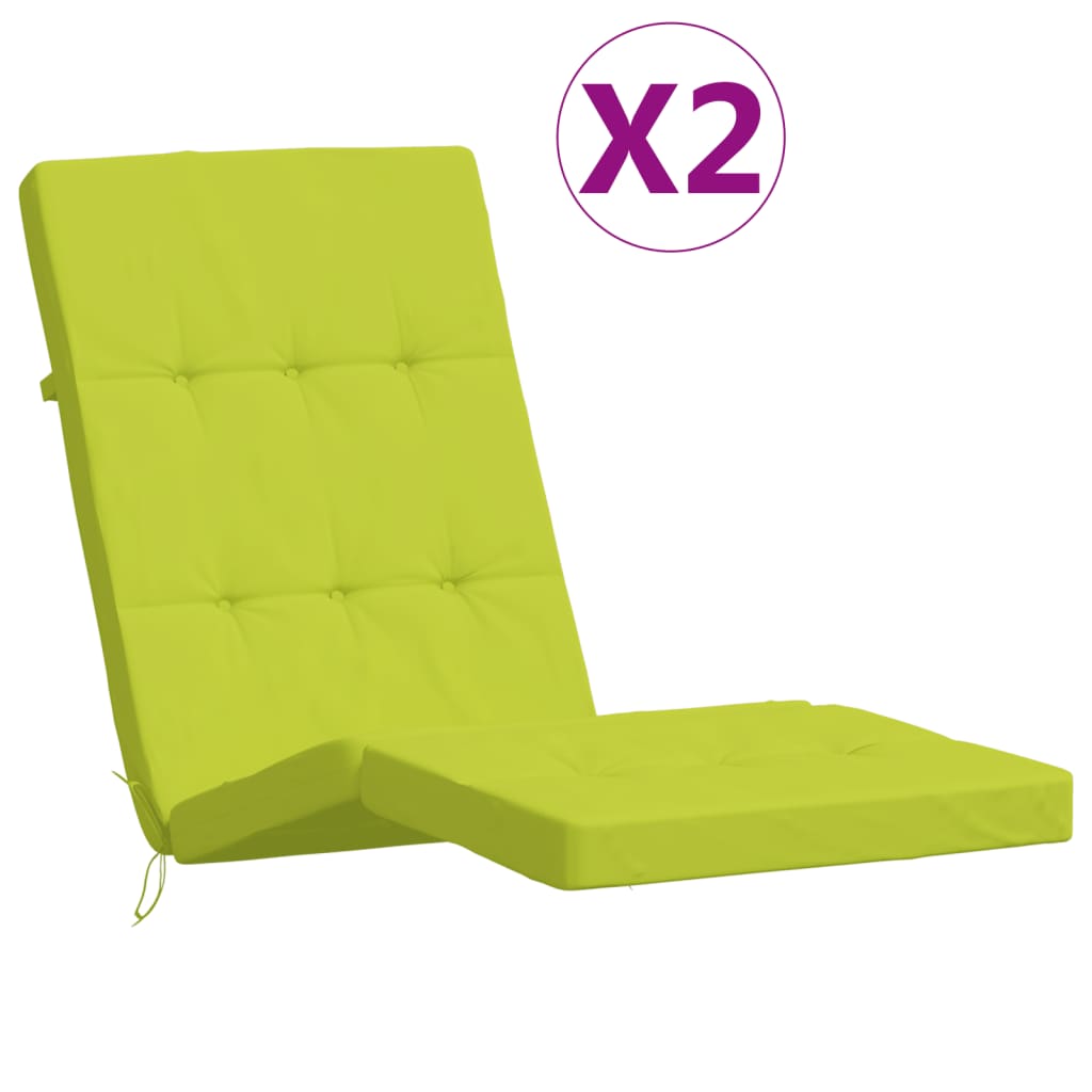 Vidaxl Patio Chair Këssen 2 St Oxford Stoff hellgréng