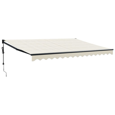 Vidaxl luifel automatisch uitschuifbaar 4,5x3 m crèmekleurig