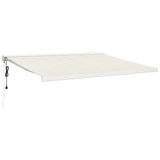 VidaXL Ausziehbare Markise 4x3 m Stoff und Aluminium cremefarben