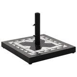 Vidaxx Sonnenschirmständer quadratisch 12 kg schwarz und weiß