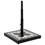 Vidaxx Sonnenschirmständer quadratisch 12 kg schwarz und weiß