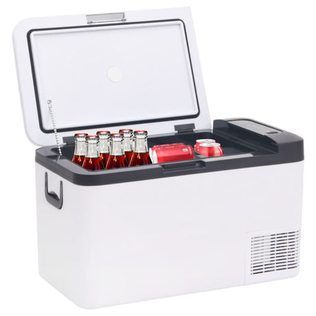 Vidaxx Kühlbox mit Griff 18 l PP PE schwarz und weiß