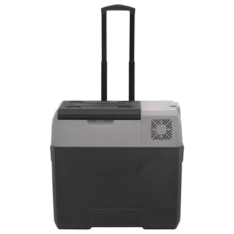 Vidaxx Kühlbox mit Rollen und Griff 40 l Polypropylen schwarz und grau