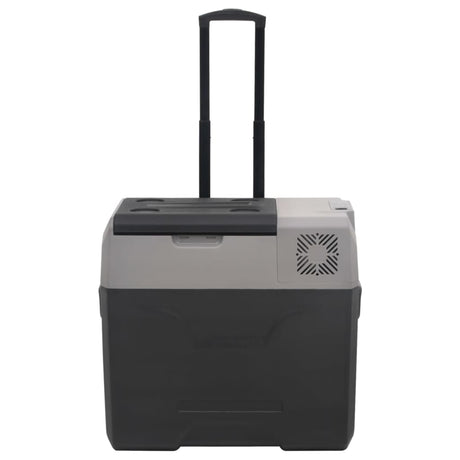 Vidaxx Kühlbox mit Rollen und Griff 50 l Polypropylen schwarz und grau
