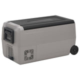 Vidaxx Kühlbox mit Rollen und Griff 50 l Polypropylen schwarz und grau