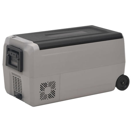 Vidaxx Kühlbox mit Rollen und Griff 50 l Polypropylen schwarz und grau
