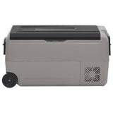 Vidaxx Kühlbox mit Rollen und Griff 60 l Polypropylen schwarz und grau