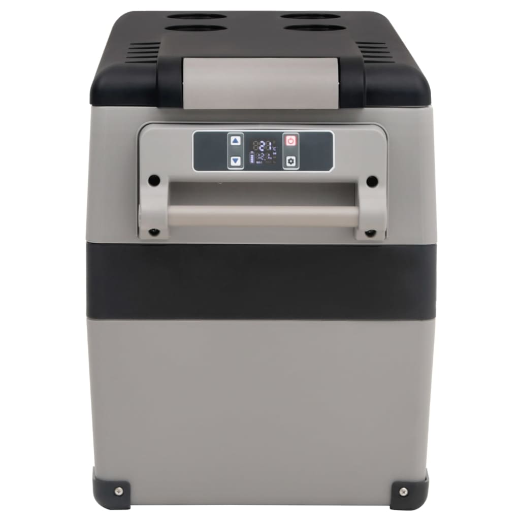 Vidaxx Kühlbox mit Griff 55 l PP PE schwarz und grau