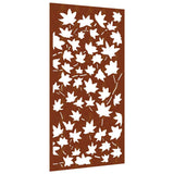 Vidaxx Wanddekoration Garten Ahornblatt Design 105x55 cm Cortenstahl